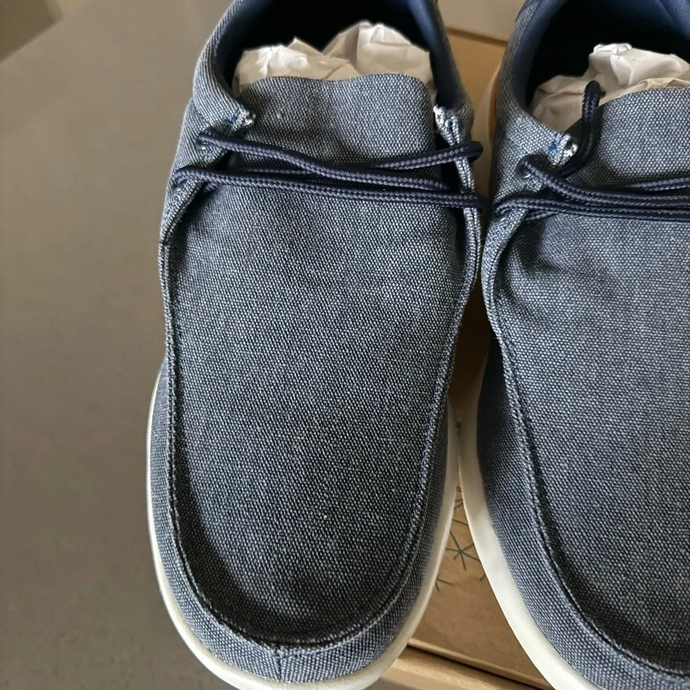 OrthoComfoot Mens Orthopedic Arch Support Walking Slip On Loafers, Navy, 10, NWT